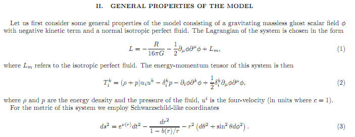 General Properties of the Model
